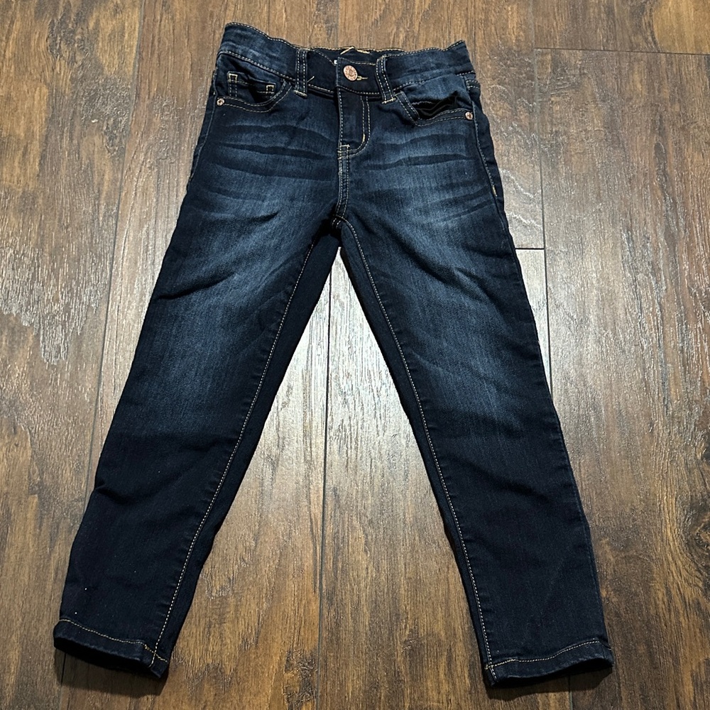 Celebrity Pink Kids Dark Wash Stretch Blue Jeans Jeggings 4